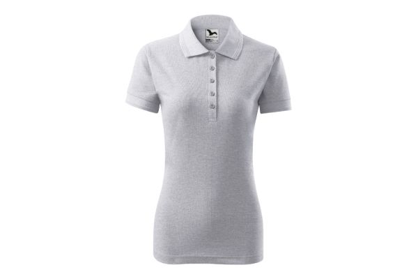 Polokošile dámská Pique Polo 210 světle šedý melír obrázek 2