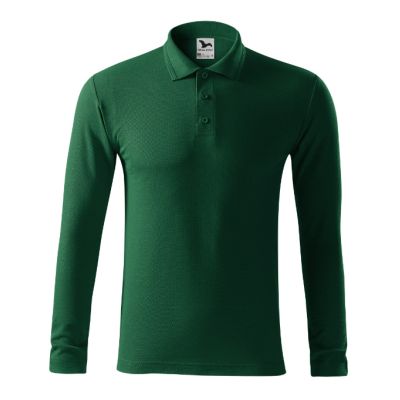 Polokošile pánská Pique Polo LS 221 dark green obrázek 10503