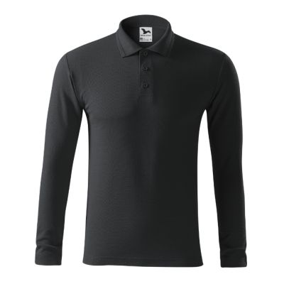 Polokošile pánská Pique Polo LS 221 ebony gray obrázek 3281