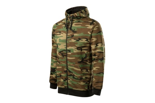 Mikina pánská Camo Zipper C19 camouflage brown obrázek 1