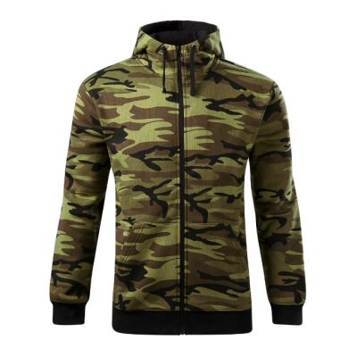 Mikina pánská Camo Zipper C19 camouflage green obrázek 5717