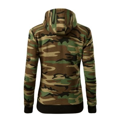 Mikina dámská Camo Zipper C20 camouflage brown obrázek 5724