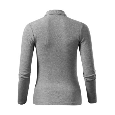 Polokošile dámská Pique Polo LS 231 tmavě šedý melír obrázek 7654