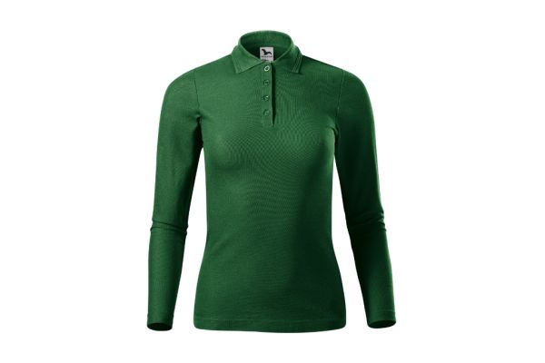 Polokošile dámská Pique Polo LS 231 lahvově zelená obrázek 2