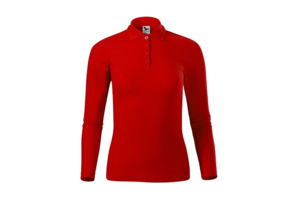 Polokošile dámská Pique Polo LS 231 červená obrázek 2