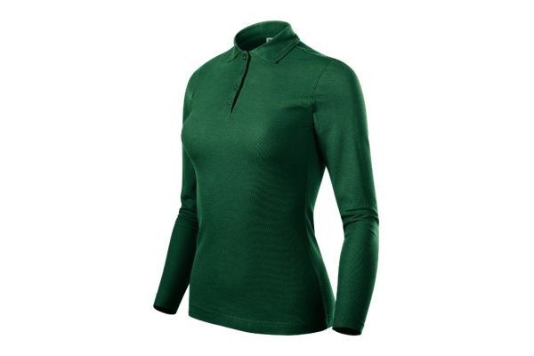 Polokošile dámská Pique Polo LS 231 dark green obrázek 1