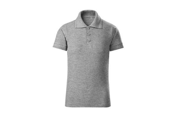 Polokošile dětská Pique Polo Free F22 tmavě šedý melír obrázek 2