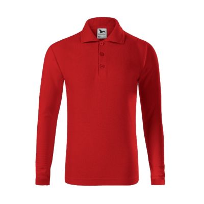 Polokošile dětská Pique Polo LS 241 červená obrázek 10078