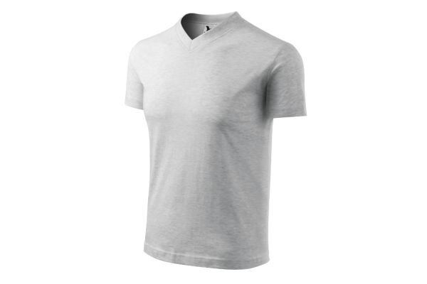 Tričko unisex V-neck 102 světle šedý melír obrázek 1