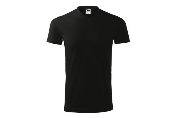 Tričko unisex Heavy V-neck 111 černá obrázek 2
