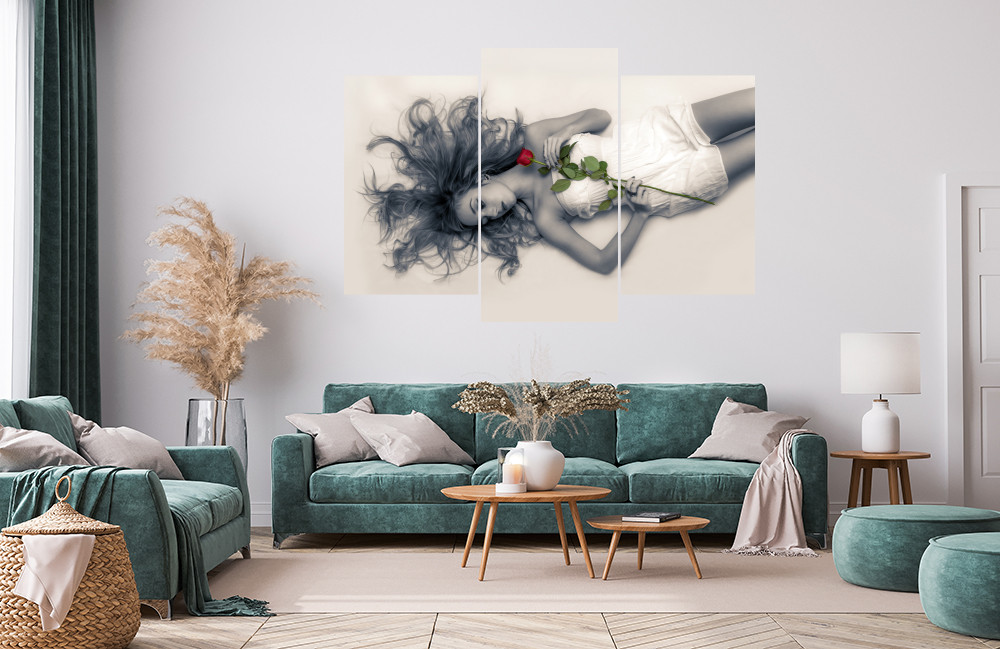 Ženský Akt s Růží obrázek 1